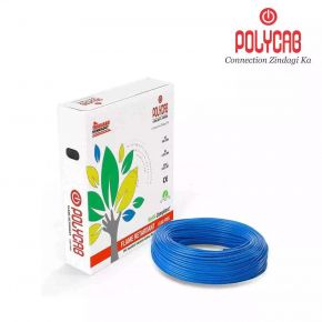 Polycab FRLF PVC Wires 1.5 Sq mm Blue 90 Mtrs