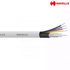 Havells CCTV Cable Wires, 4 + 1, Grey 305 Mtrs