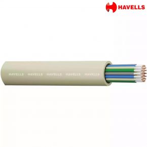Havells Telephone Cables Wires,Unarmoured 0.4 mm ATC 3 Pair,White 90 Mtrs